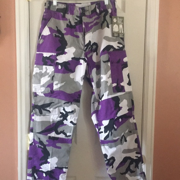 purple military pants
